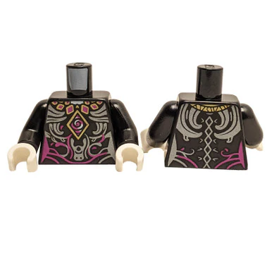 Torso Black with Purple and Silver Magical Armor - Image 2