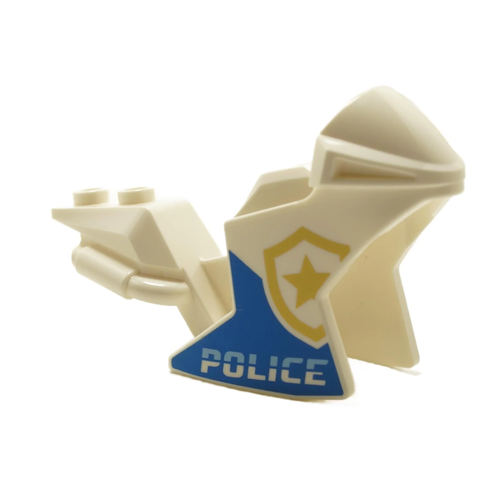 White Motorcycle Fairing with Gold Shield and 'POLICE' (18895pb14) - Image 2
